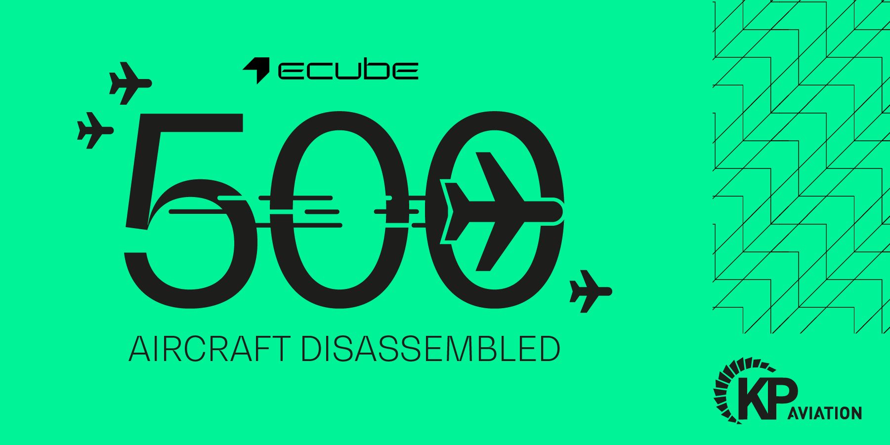 ecube celebrates its 500th aircraft disassembly